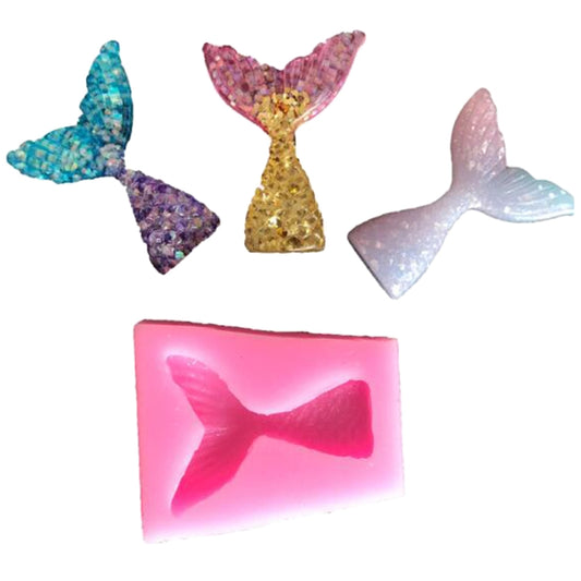 10 PCS Fondant Mermaid Fishtail Silicone Mold Baking Tools Chocolate Cake Decorating Mold by bashfashion