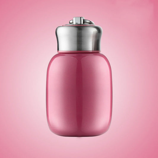 Mini Cute Coffee Vacuum Flasks Thermos Stainless Steel Cup Travel Drink Water Bottle Thermoses Mugs 200ML(Rose Red) by bashfashion