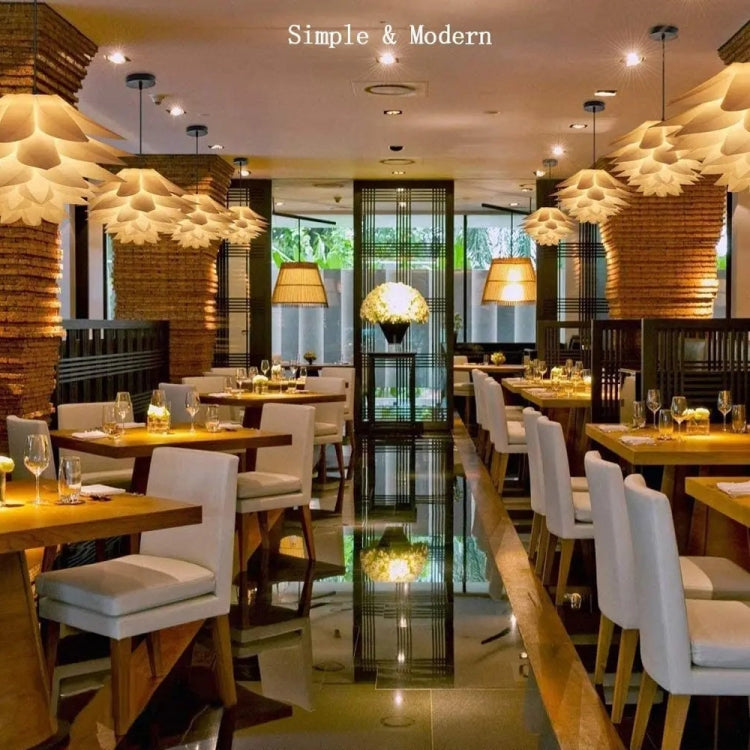 Fashion and Environmentally Fashion Lotus LED Chandelier Lampshade, Random Color Delivery by bashfashion