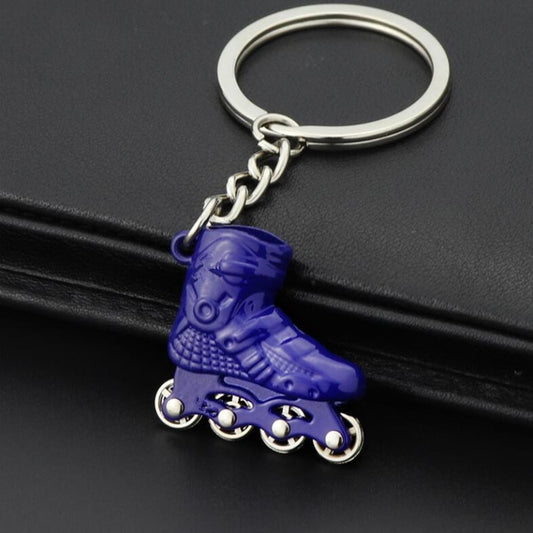 Creative Simulation Skates Keychain Personalized Pendant Gift(Blue) by bashfashion