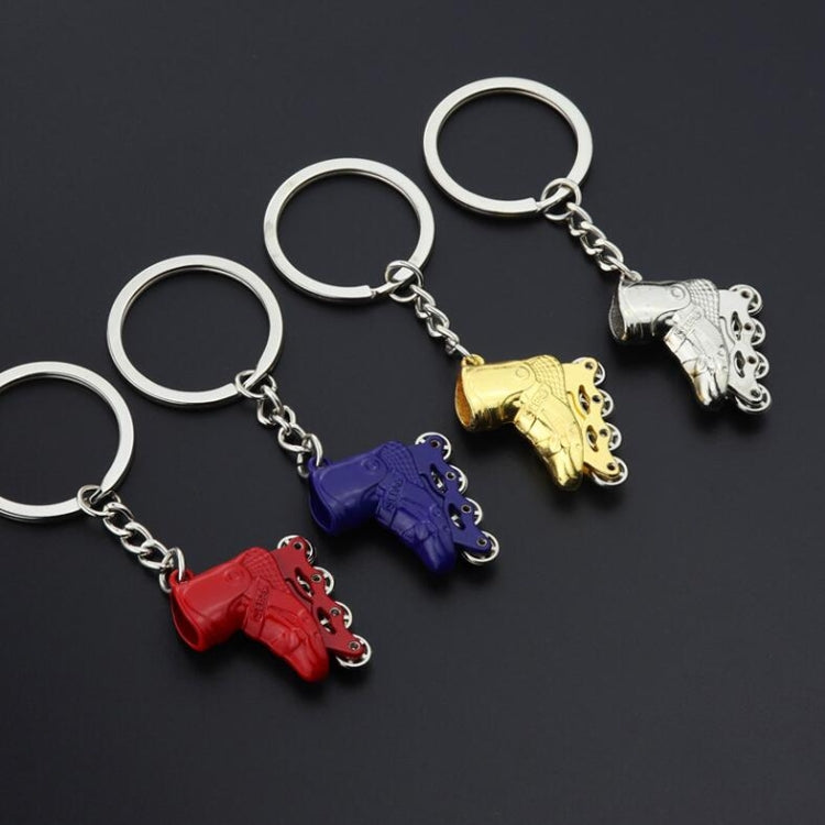 Creative Simulation Skates Keychain Personalized Pendant Gift(Silver) by bashfashion