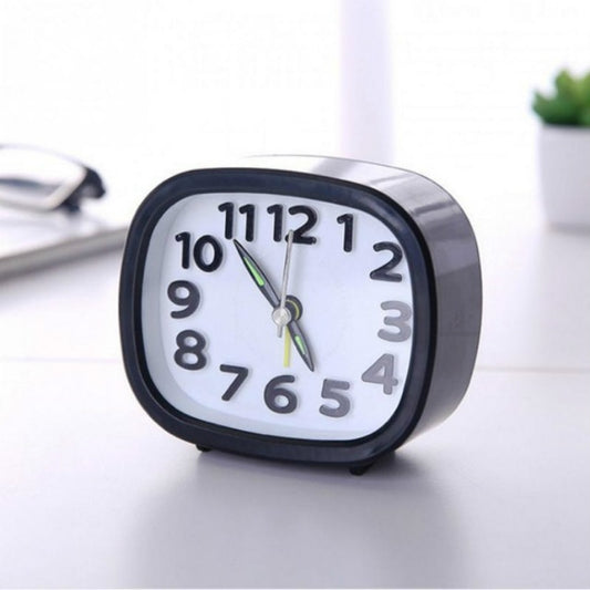 Creative Minimalist Mute Alarm Clock(Square Black) by bashfashion
