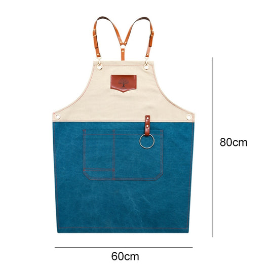 Men Women Overalls Denim Apron(Blue) by bashfashion