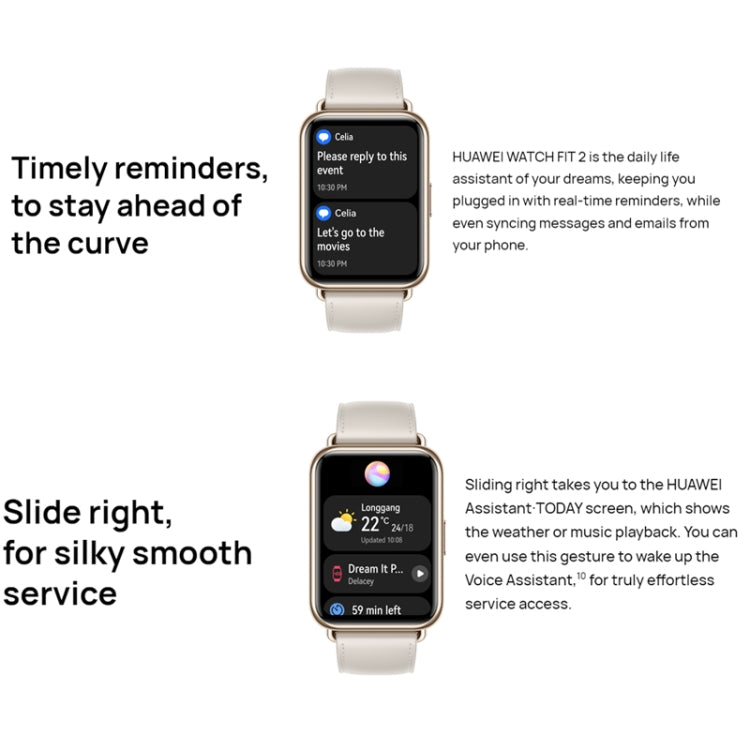 Original Huawei WATCH FIT 2 Smart Sports Watch, Color:Vibrant Black by Huawei