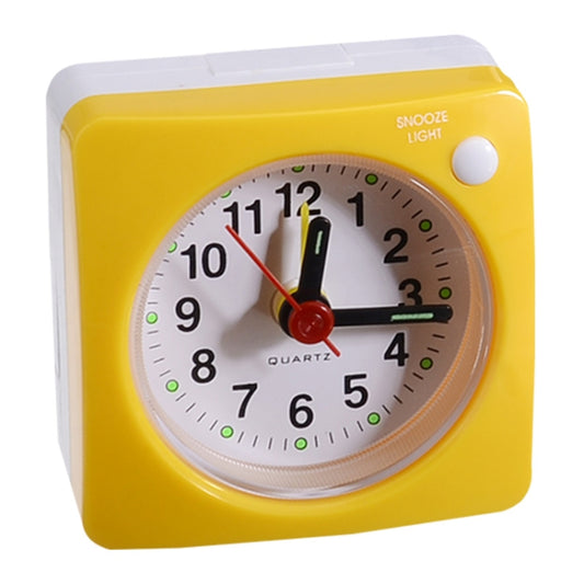 Bedside Mute Alarm Clock With Light & Snooze Function(Yellow) by bashfashion