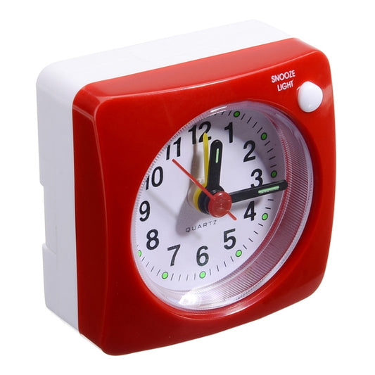 Bedside Mute Alarm Clock With Light & Snooze Function(Red) by bashfashion