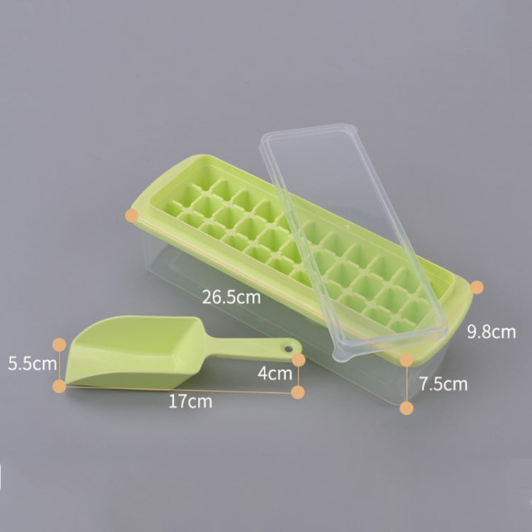 Creative 33 Grid DIY Ice Cube Box Plastic Homemade Ice Cube Mould with Cover & Shovel(Blue) by bashfashion