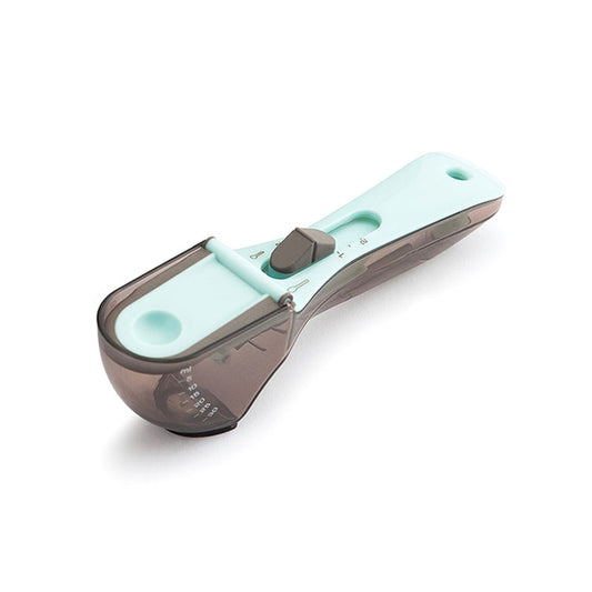 Kitchen Tool Plastic Measuring Spoon Adjustable Baking Tool Measuring Spoon, Specification:Small(Light Blue) by bashfashion