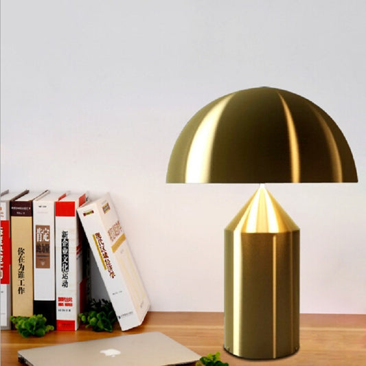 LED Metal Mushroom Table Lamp Bedroom Decorative Table Lamp EU Plug, Size:S by bashfashion