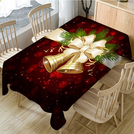 Household Rectangular Tablecloth Christmas Dining Coffee Table Cloth Decoration, Size:140x140cm(Christmas Bell) by bashfashion