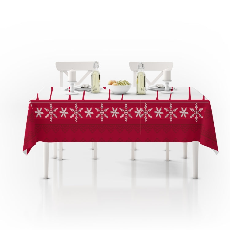 Household Rectangular Tablecloth Christmas Dining Coffee Table Cloth Decoration, Size:150x300cm(Christmas Elk) by bashfashion