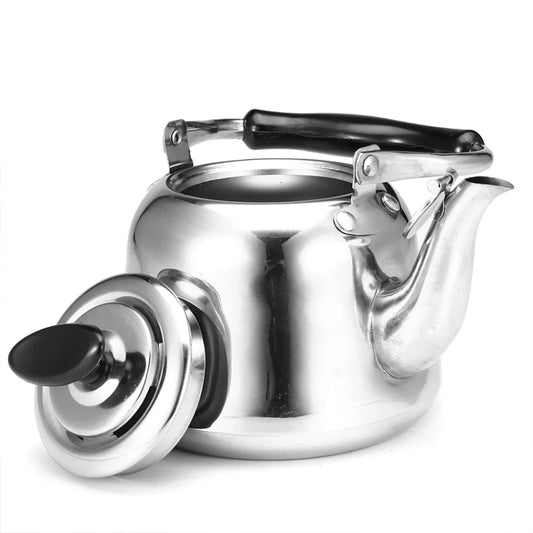 Stainless Steel Whistle Kettle for Induction Cooker Home Classical Piano Sound Singing Pot without Magnetic Heat, Capacity:2L by bashfashion