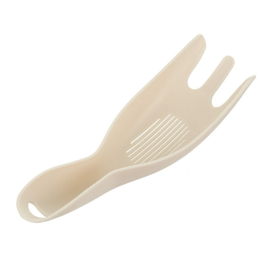 Kitchen Creative Multi-function Rice Washing Sieve Home Does Not Hurt Hand Wash Rice Tools(Khaki) by bashfashion