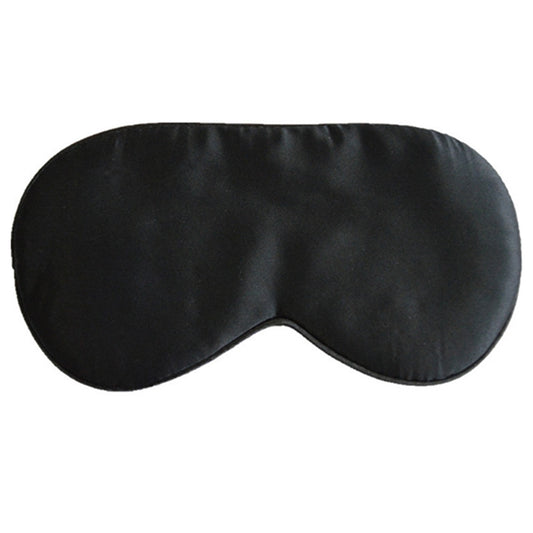 2 PCS Pure Silk Sleep Rest Eye Mask Padded Shade Cover Travel Relax Aid Blindfolds(Black) by bashfashion