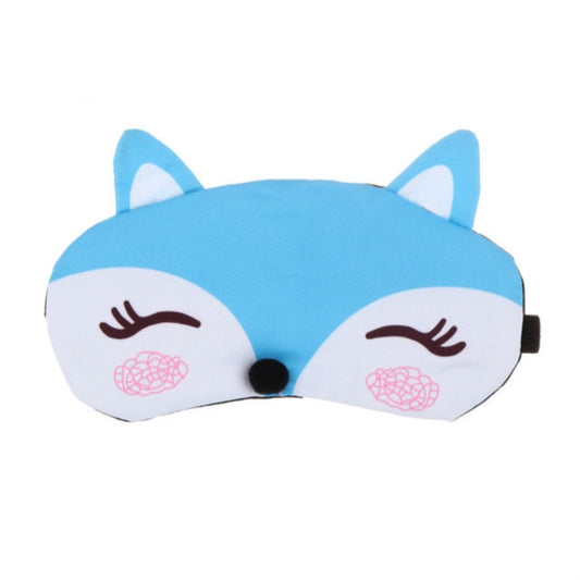 Cute Fox 3D Sleep Mask Rest Travel Sleeping Cover Sleep Ice Mask(Blue) by bashfashion