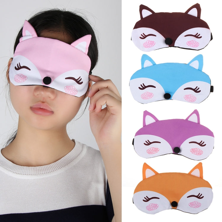 Cute Fox 3D Sleep Mask Rest Travel Sleeping Cover Sleep Ice Mask(Blue) by bashfashion