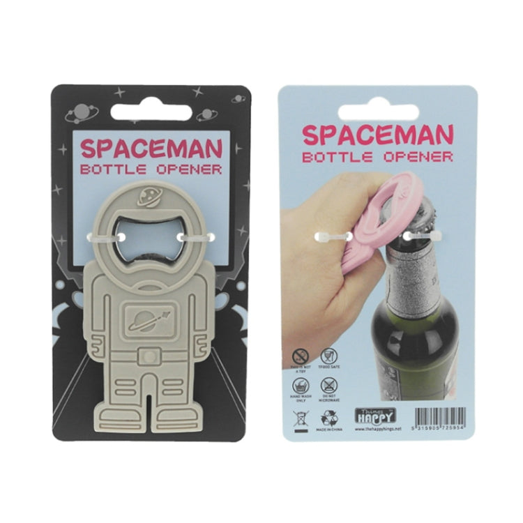 Creative Beer Bottle Opener Silicone Astronaut Shape Screwdriver(Gray) by bashfashion