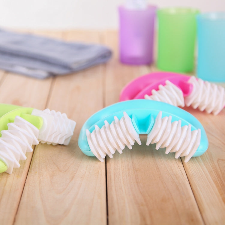 T9142 Plastic Manual Two-wheel Massager Round Handle Massager(Red) by bashfashion