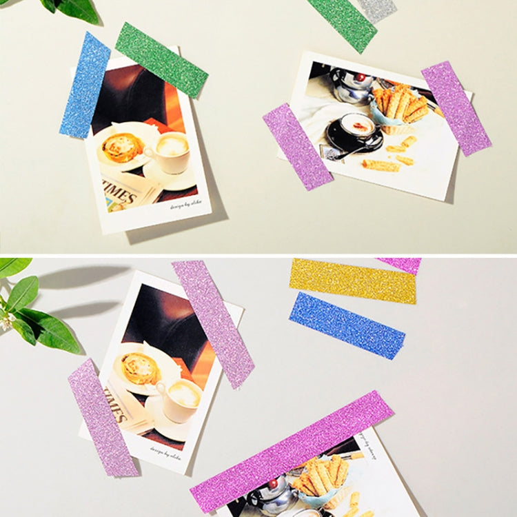 Flash Washi Sticky Paper Tape Label DIY Decorative Tape, Length: 10m( Floral) by others