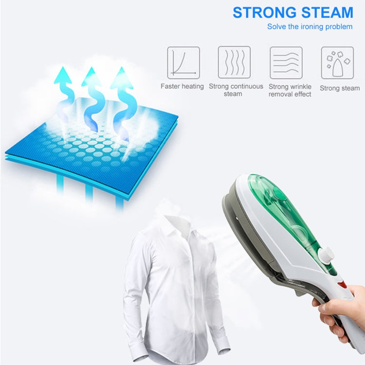 Handheld Garment Steamer Brush Portable Clothes Steam Iron, US Plug 110V(Green) by bashfashion