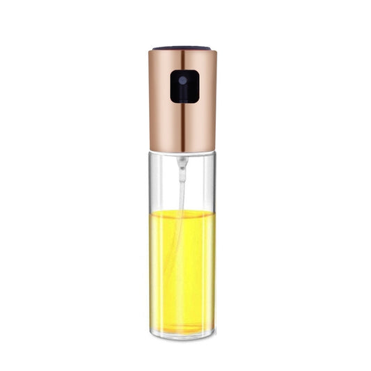 Kitchen Glass Olive Oil Spray Bottle Vinegar Oil Sprayer Seasoning Bottle(Rose gold) by bashfashion