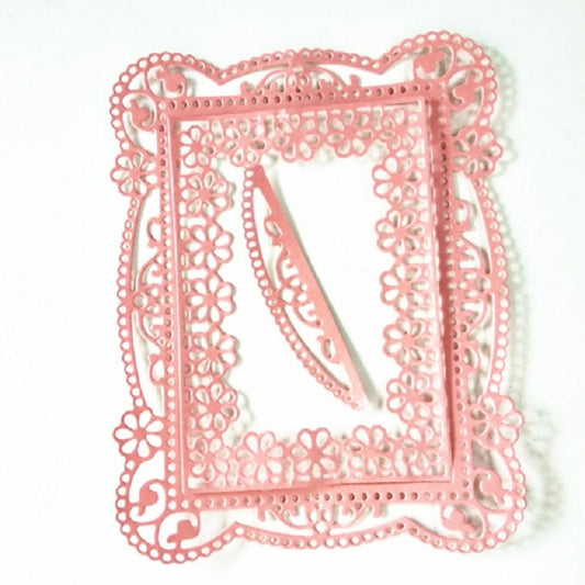 Rectangle Flower Border Knife Mold DIY Greeting Card Cutting Book Album Making Mold by bashfashion