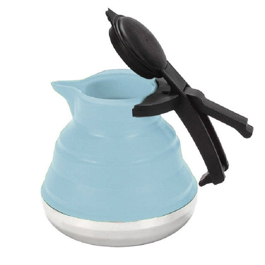 Kitchen Foldable Silicone Water Coffee Teapot(Sky Blue) by bashfashion