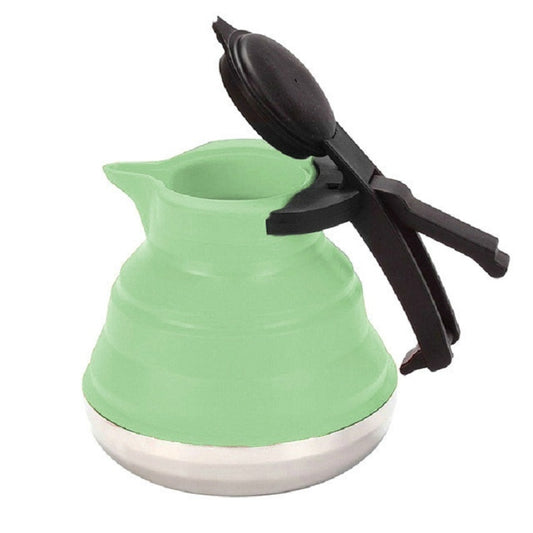 Kitchen Foldable Silicone Water Coffee Teapot(Green) by bashfashion