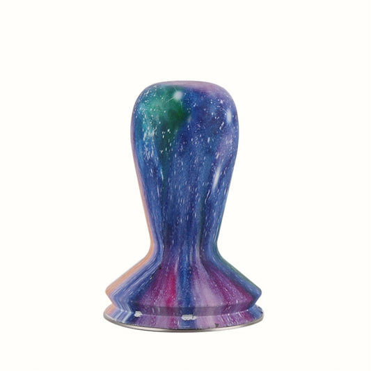 58mm Coffee Tamper Coloured Silicone Frosted Handle Coffee Hammer 304 Stainless Steel Powder Press Coffee Accessories Starry Sky by bashfashion