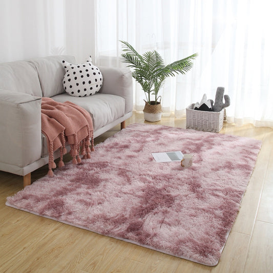 Simple Sofa Bedside Gradient Carpet Living Room Bedroom Mat, Color:Pink, Size:40x60cm by bashfashion