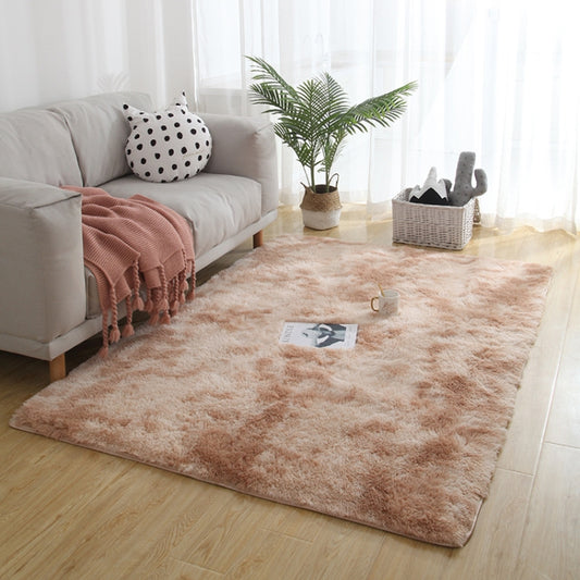 Simple Sofa Bedside Gradient Carpet Living Room Bedroom Mat, Color:Camel, Size:40x60cm by bashfashion