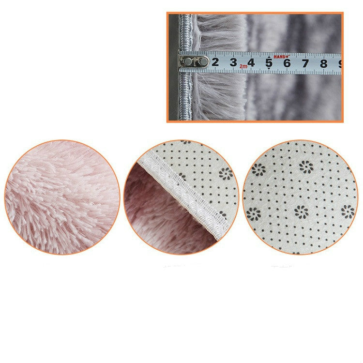 Simple Sofa Bedside Gradient Carpet Living Room Bedroom Mat, Color:Light Grey, Size:50x80cm by bashfashion