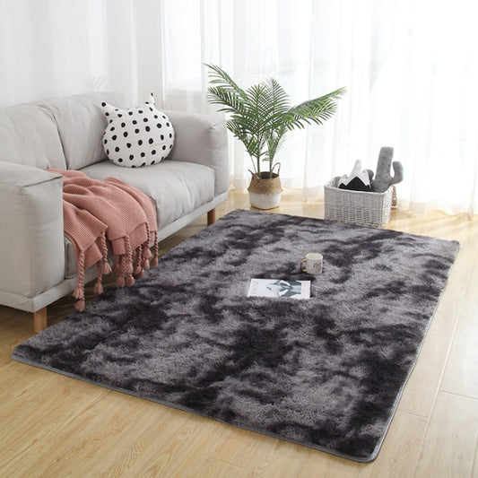 Simple Sofa Bedside Gradient Carpet Living Room Bedroom Mat, Color:Dark Grey, Size:50x120cm by bashfashion