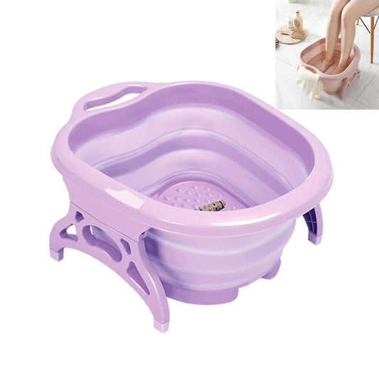 Household Foldable Foot Massage Foot Bath(Purple) by bashfashion