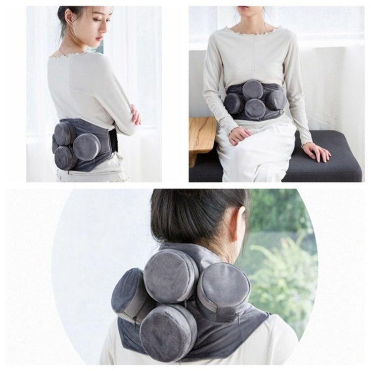 Moxibustion Clothing Thickened Smokeless Neck and Shoulder Insulation Clothing Moxibustion Flocking Cloth Cover, Style:3 United Gray by bashfashion