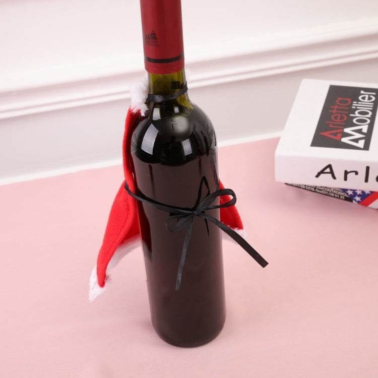 2 PCS Christmas Decoration Red Wine Bottle Set Christmas Items by bashfashion