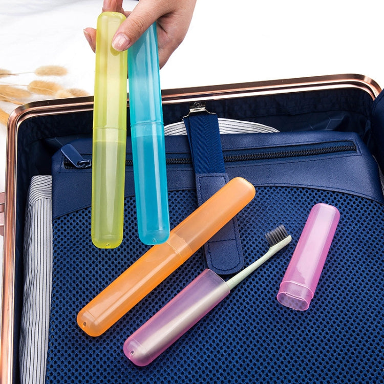Portable Travel ToothBrush Holder Case Tube Mini Outdoor Hiking Breathable Tooth Brush Box Random Color by bashfashion