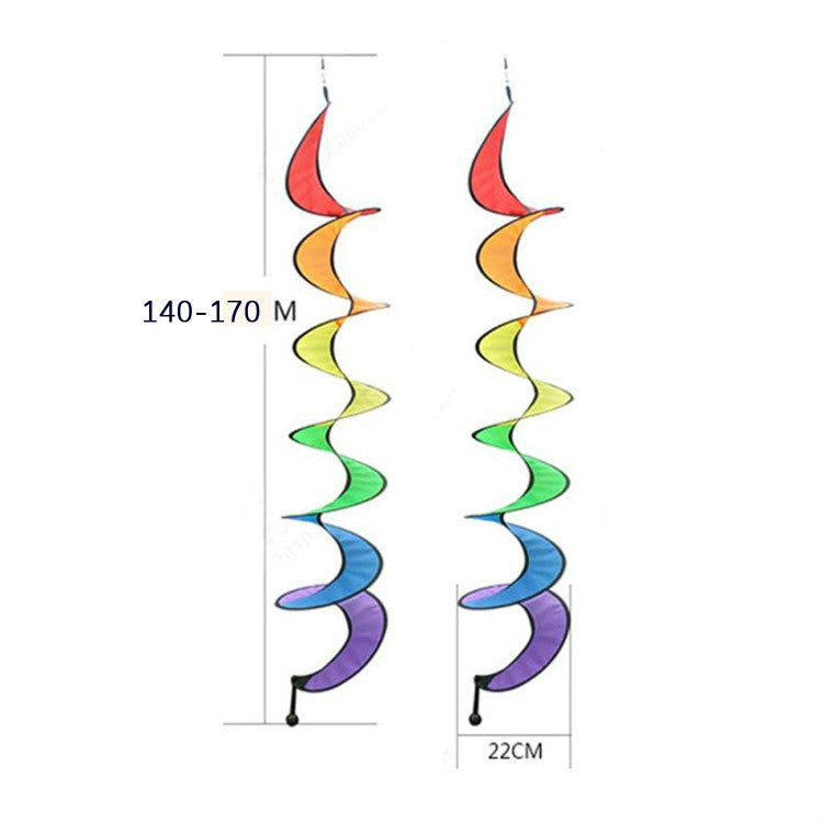 Outdoor Spiral Rainbow Strip Tent Ornament by bashfashion