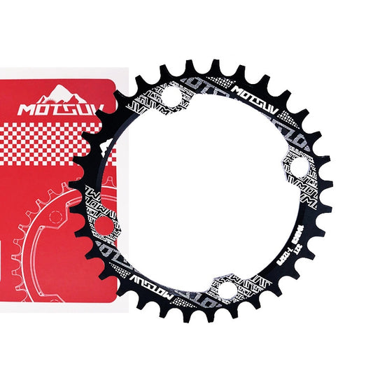 MOTSUV Narrow Wide Chainring MTB Bicycle 104BCD Tooth Plate Parts(Black) by bashfashion