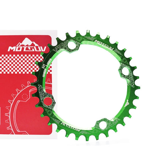 MOTSUV Narrow Wide Chainring MTB Bicycle 104BCD Tooth Plate Parts(Green) by bashfashion
