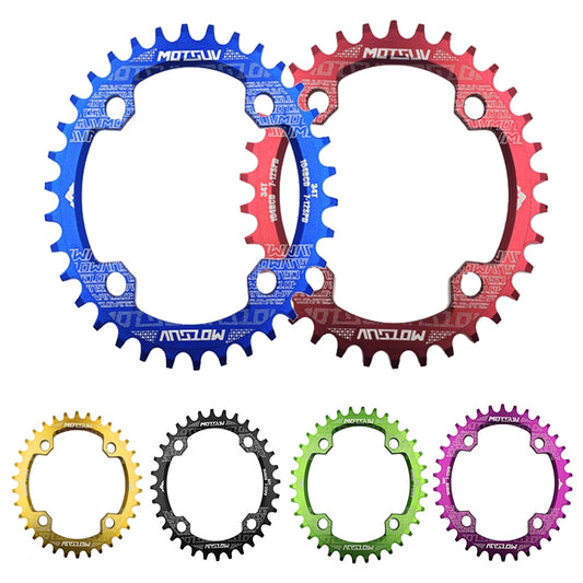 MOTSUV Narrow Wide Chainring MTB Bicycle 104BCD Tooth Plate Parts(Green) by bashfashion
