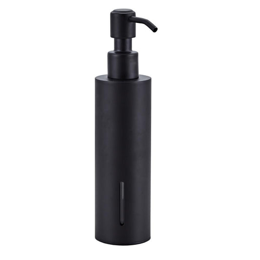 304 Stainless Steel Wall-mounted Manual Soap Dispenser, Style:Round Table Top by bashfashion