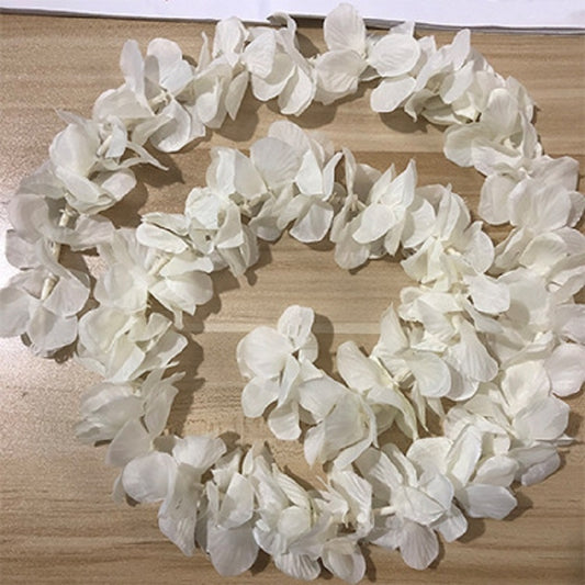 10 PCS 1M Simulation Orchids String Wedding Arrangement Flower Strip Stage Decoration Supplies(Pure White) by bashfashion