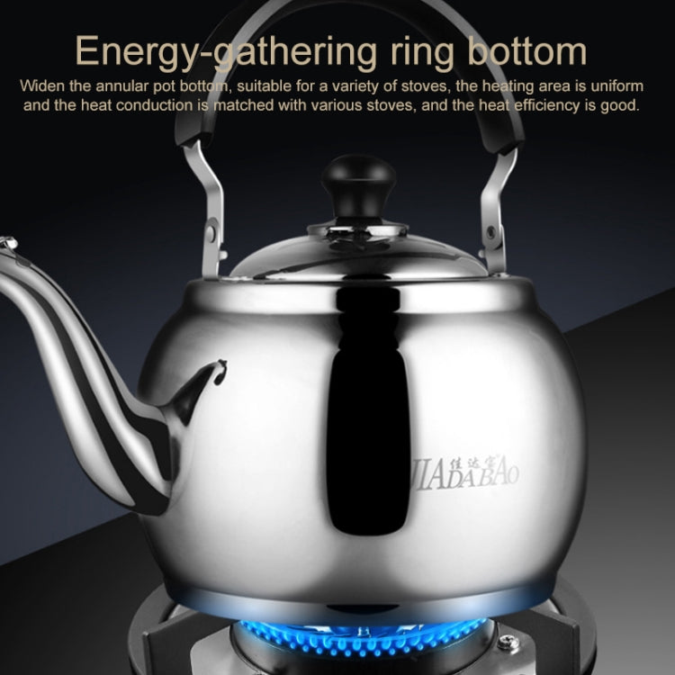 Stainless Steel Kettle Extra Thick Whistle Burning Kettle Home Teapot Large Capacity(5.8L Apple kettle) by bashfashion
