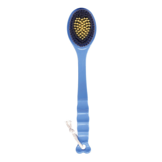Hanging Long Handle Bath Brush Soft Fur Wash Adult Massage Rub Back Brush(Blue) by bashfashion