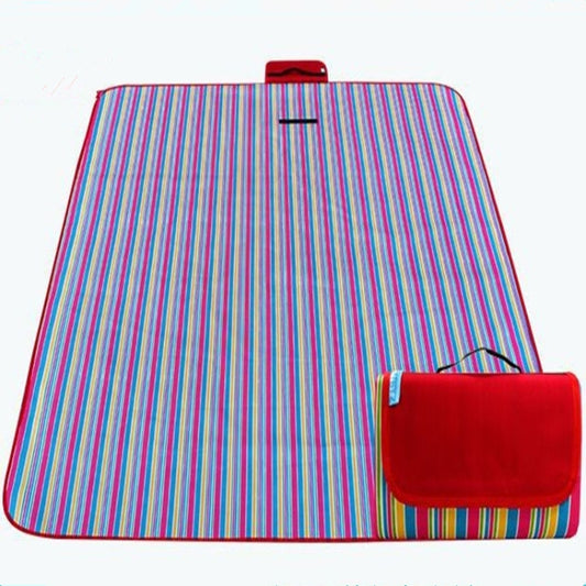600D Oxford Cloth Outdoor Picnic Mat Picnic Cloth Waterproof Mats Spring Travel Beach Mat, Specifications (length * width): 150*180(PE Red Grid) by bashfashion