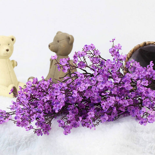 Simulation Starry Single Flower Home Decoration Bride Holding Flowers(Purple) by bashfashion