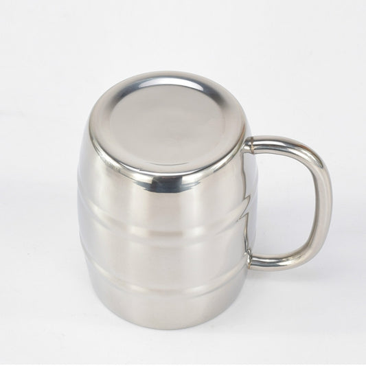 Stainless Steel Beer Cup Mugs Outdoor Camping Western Tea Coffee Cup Insulated Portable Water Cup Drinkware with Handle by bashfashion