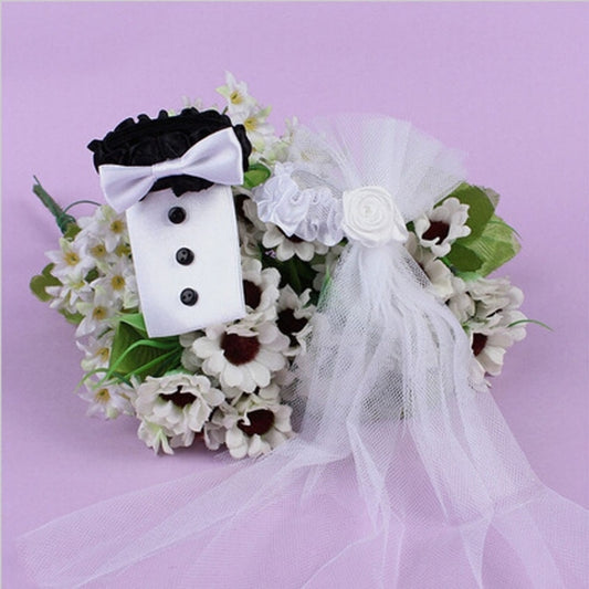 A Pair of Bride and Groom Dress Cups Decoration Wedding Supplies by bashfashion