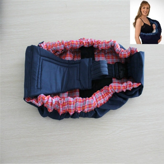 Newborn Baby Cross-body Harness Strap(Big Red Plaid) by bashfashion